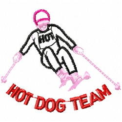 Ski Embroidery Design 3 Ski Embroidery Design 3